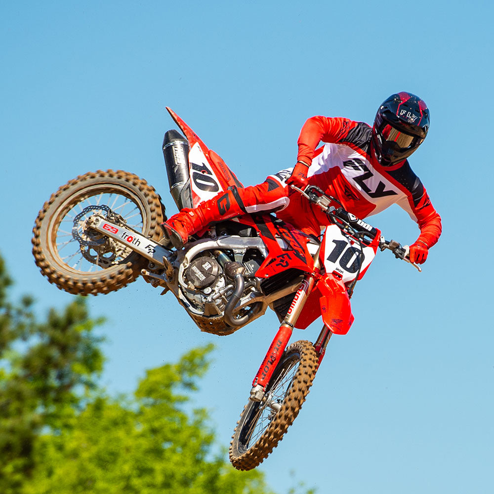 Polera FLY RACING LITE RED/WHITE/BLACK TALLA L