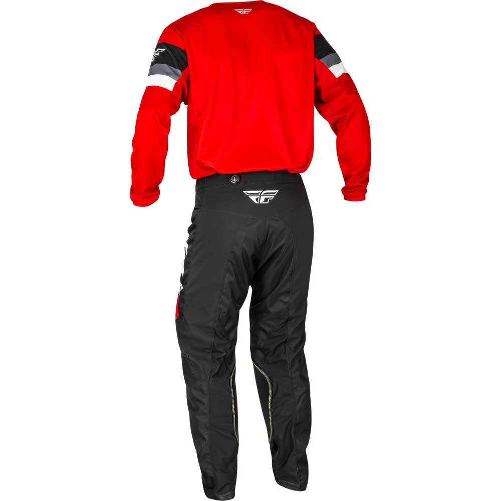 Polera FLY RACING KINETIC PRIX RED/GREY/WHITE