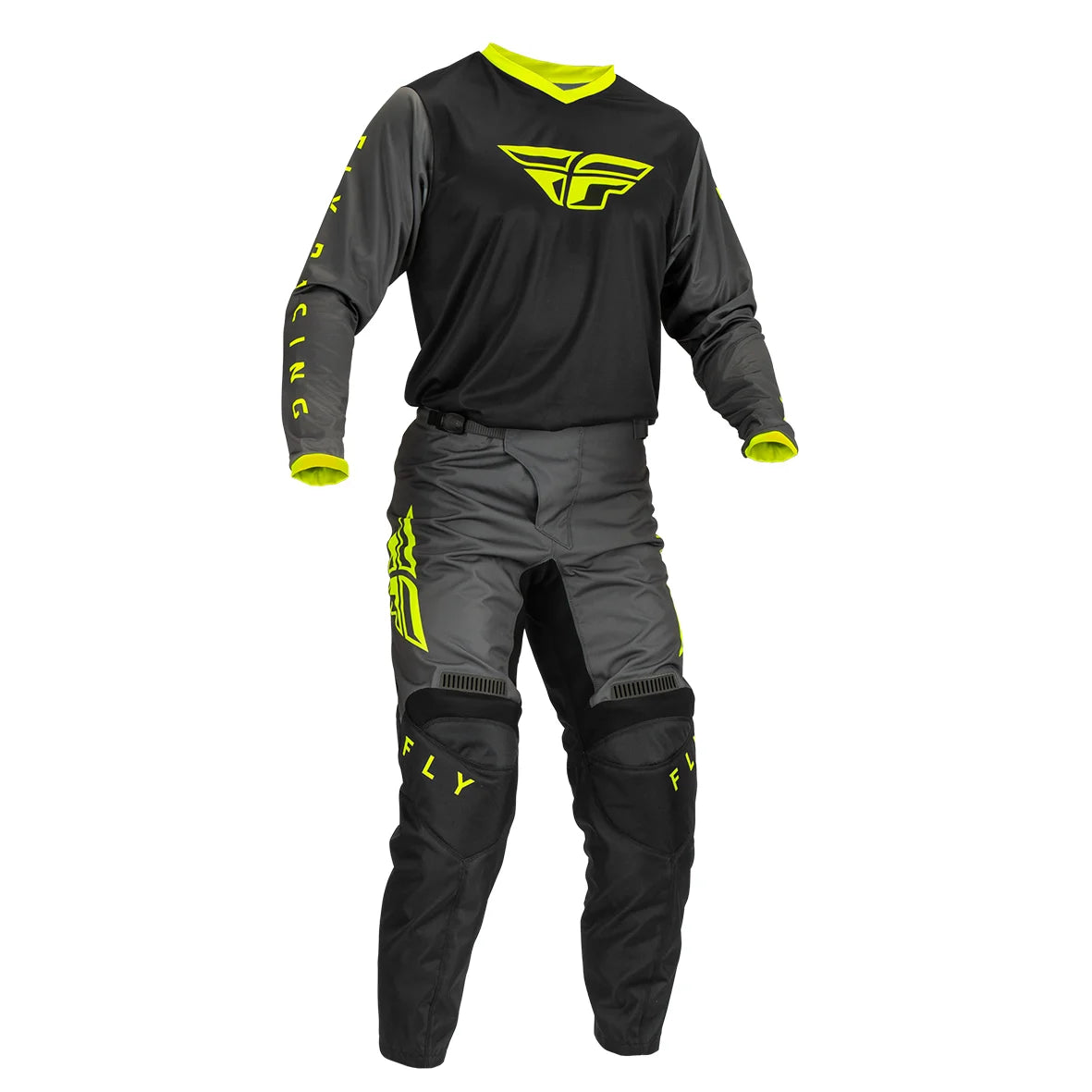 Polera FLY RACING F-16 BLACK/GREY/HI VIS