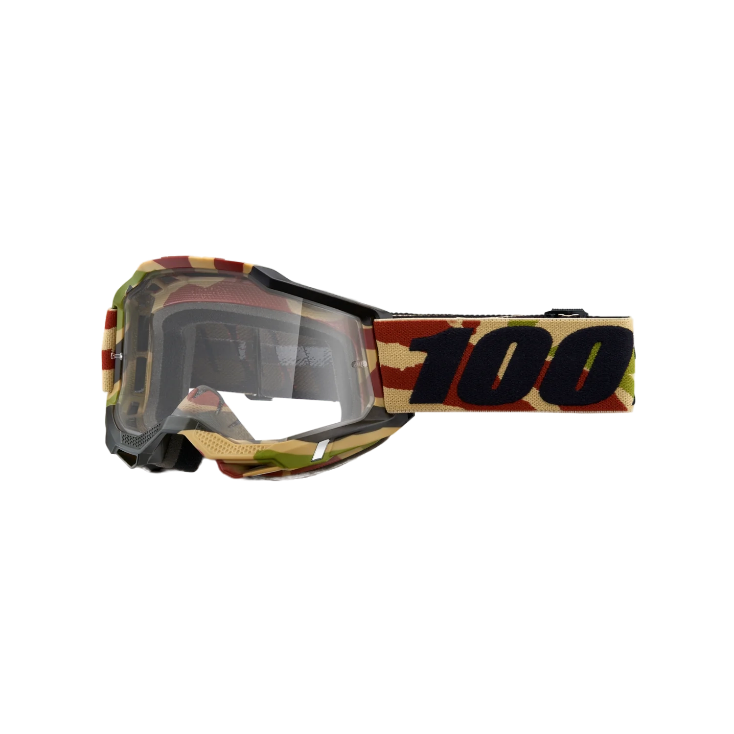 Antiparra 100% ACCURI 2 Goggle Mission- Mirror Silver Flash Lens