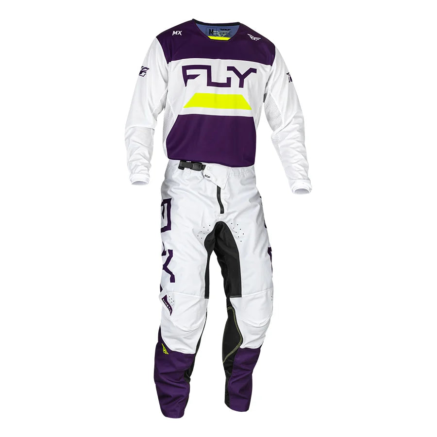Polera FLY RACING KINETIC RELOAD DEEP PURPLE/WHITE/HI-VIS