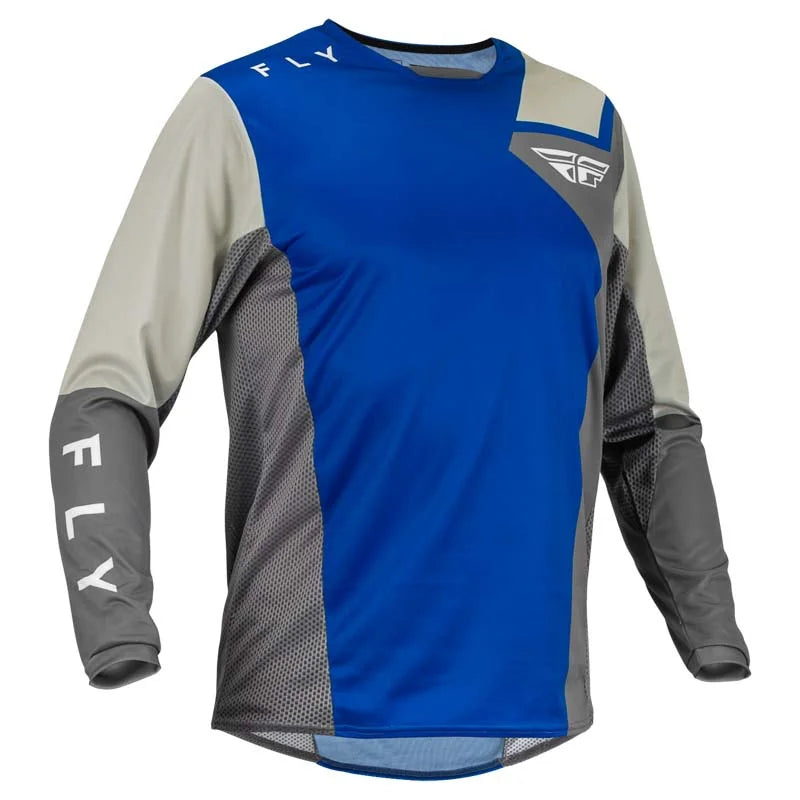 Polera FLY RACING KINETIC JET BLUE/GREY/WHITE