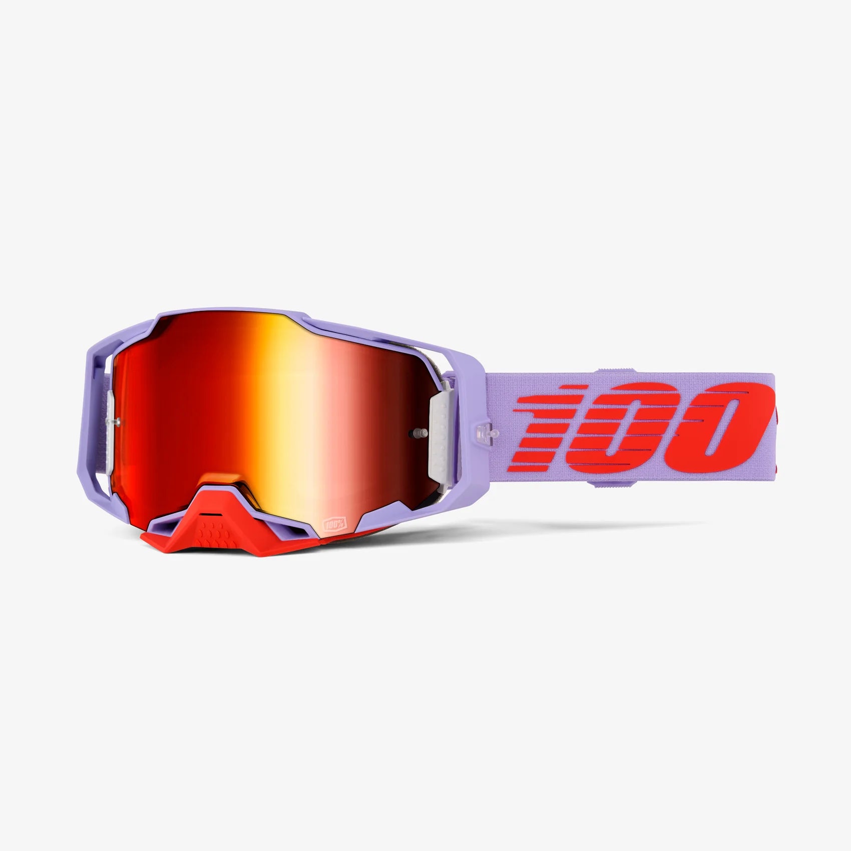 Antiparra 100% ARMEGA Goggle Fausto Red Mirror Lens