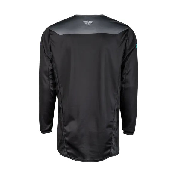Polera FLY RACING KINETIC RELOAD CHARCOAL BLACK BLUE IRIDIUM