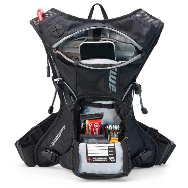 Mochila USWE Airborne 3L Race edition MTB Negro / Gris