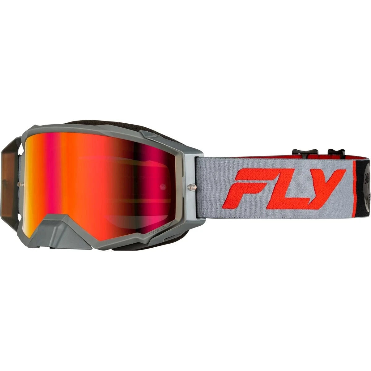 Antiparra FLY RACING ZONE PRO GREY/RED W/LIGHT RED MIRROR/AMBER LENS