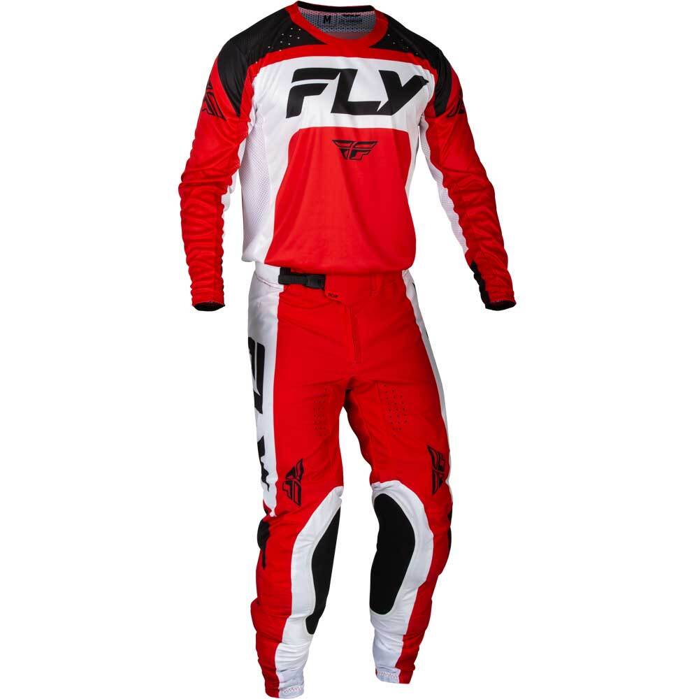 Polera FLY RACING LITE RED/WHITE/BLACK TALLA L
