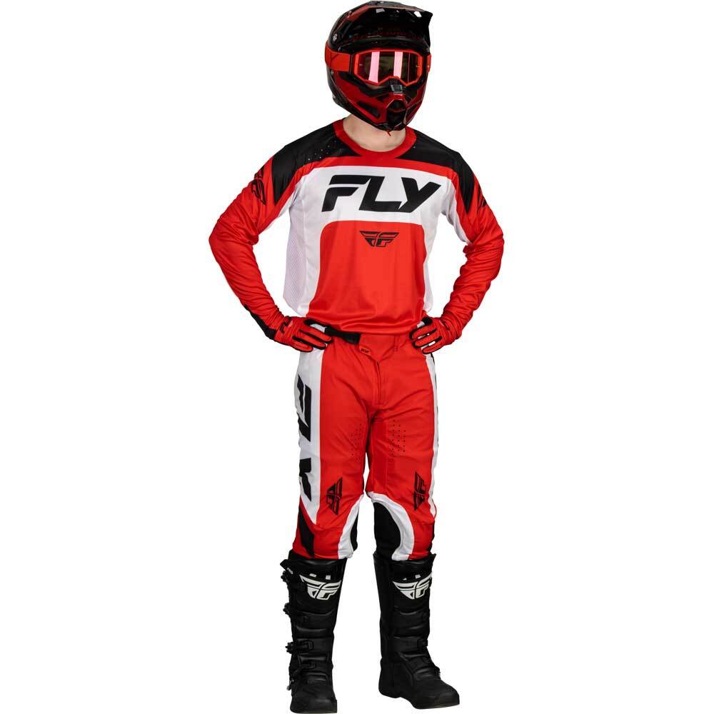 Polera FLY RACING LITE RED/WHITE/BLACK TALLA L