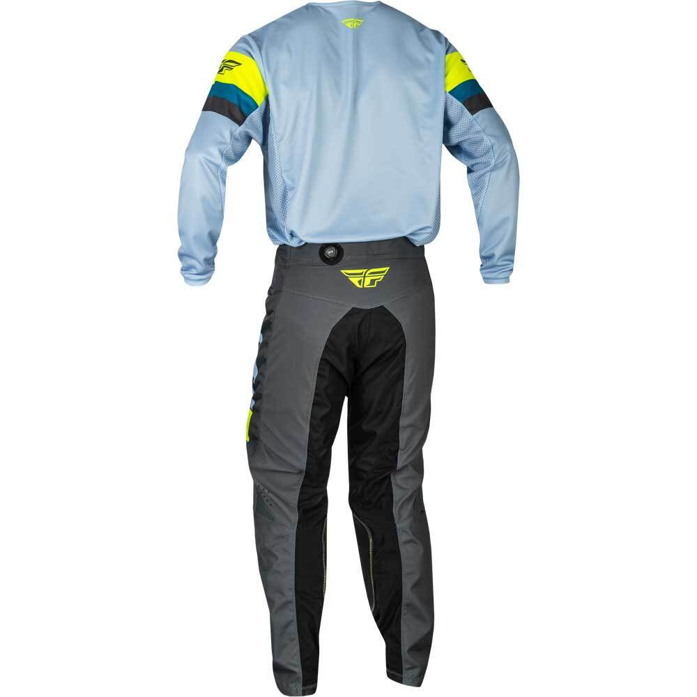 Polera FLY RACING KINETIC PRIX ICE GREY/CHARCOAL/HI-VIS