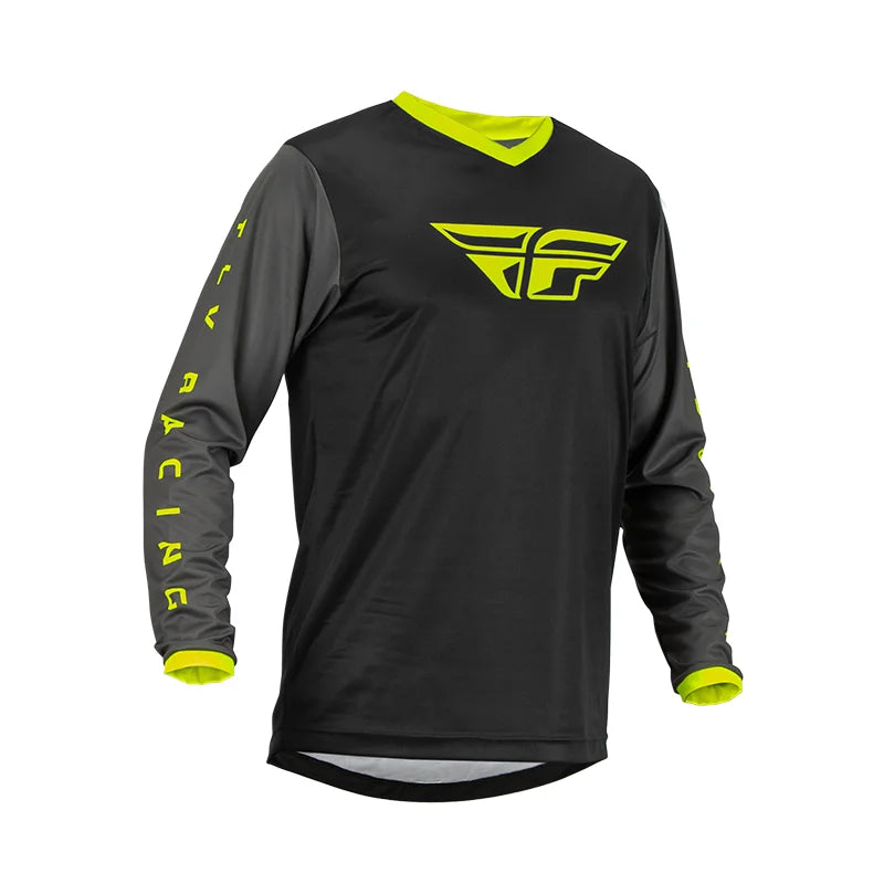 Polera FLY RACING F-16 BLACK/GREY/HI VIS