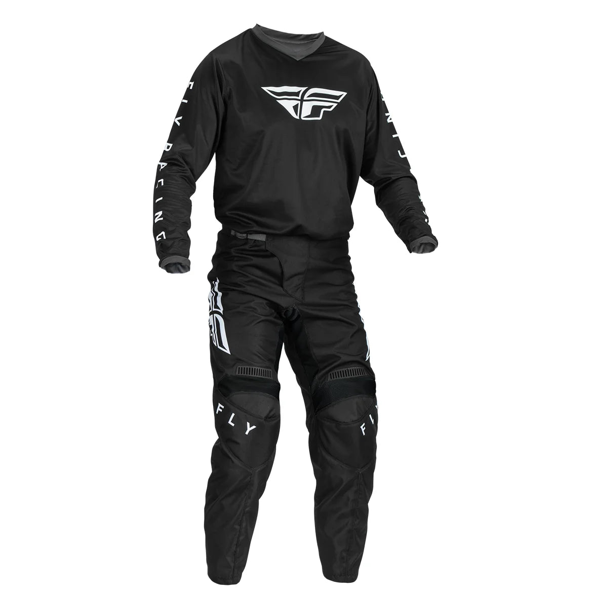 Polera FLY RACING F-16 BLACK/WHITE