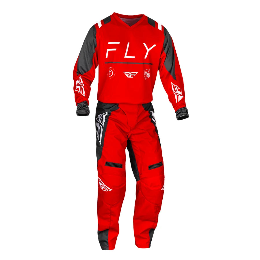 Polera FLY RACING F-16 RED/CHARCOAL/WHITE