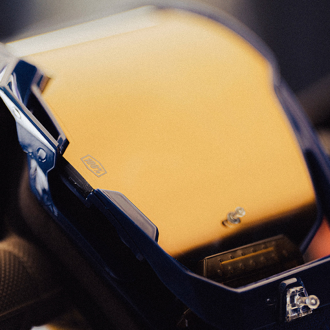 Antiparra 100% ARMEGA Goggle Klein True Gold Mirror Lens