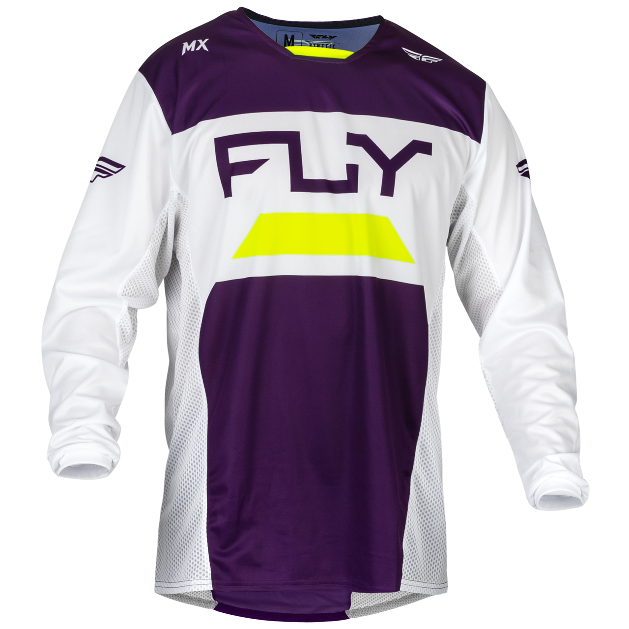 Polera FLY RACING KINETIC RELOAD DEEP PURPLE/WHITE/HI-VIS