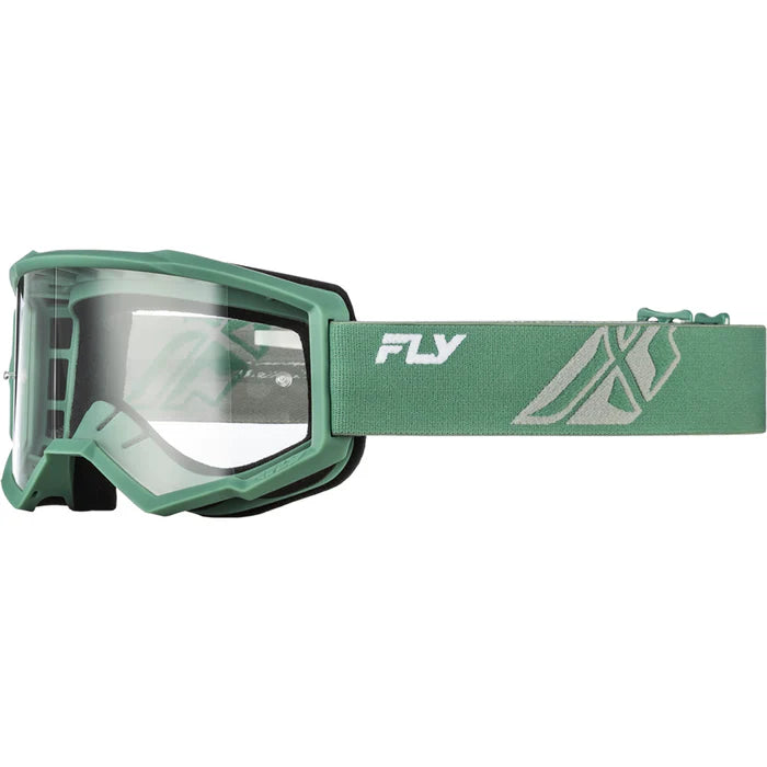 Antiparra FLY RACING Focus Google OLIVE/GREY W/ CLEAR LENS