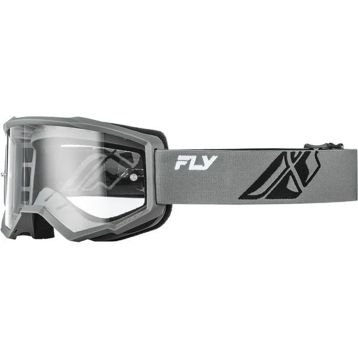 Antiparra FLY RACING Focus Google GREY/BLACK W/ CLEAR LENS