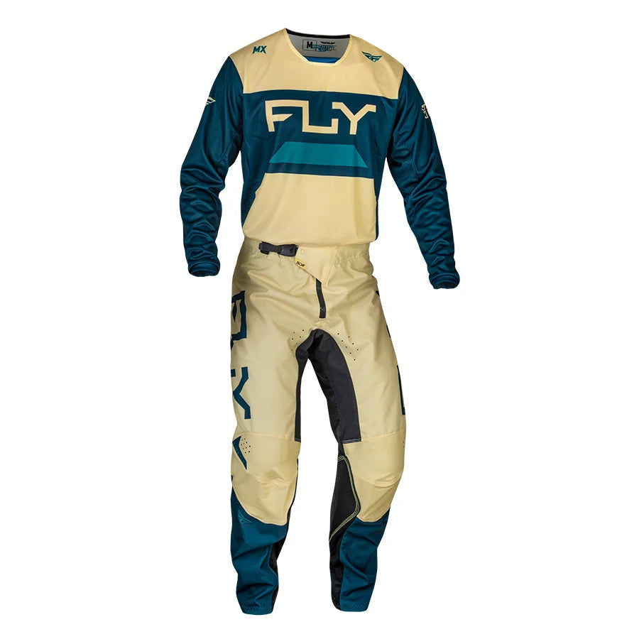 Polera FLY RACING KINETIC RELOAD IVORY/NAVY/COBALT