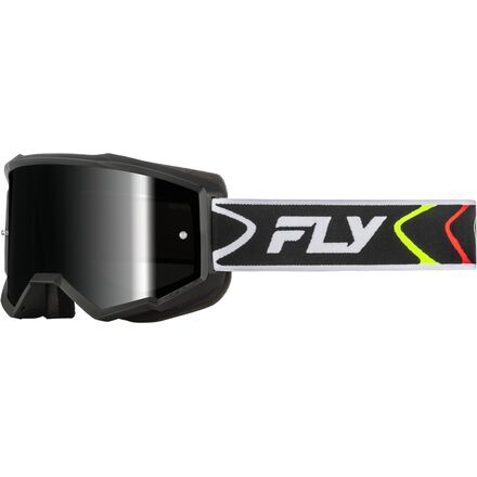 Antiparra FLY RACING ZONE BLACK/WHITE W/BLACK MIRROR/SMOKE LENS