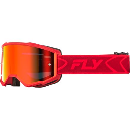 Antiparra FLY RACING ZONE RED/CRIMSON W/RED MIRROR/SMOKE LENS