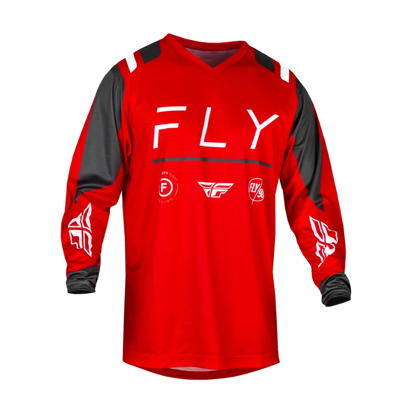 Polera FLY RACING F-16 RED/CHARCOAL/WHITE