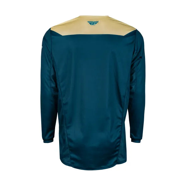 Polera FLY RACING KINETIC RELOAD IVORY/NAVY/COBALT