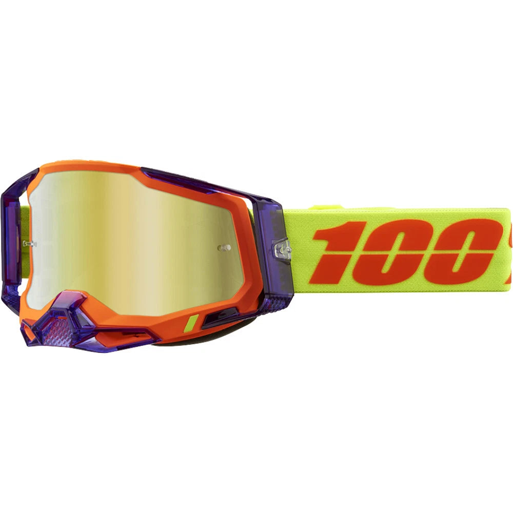 Antiparra 100% RACECRAFT 2 GOGGLE PANAM-MIRROR GOLD LENS
